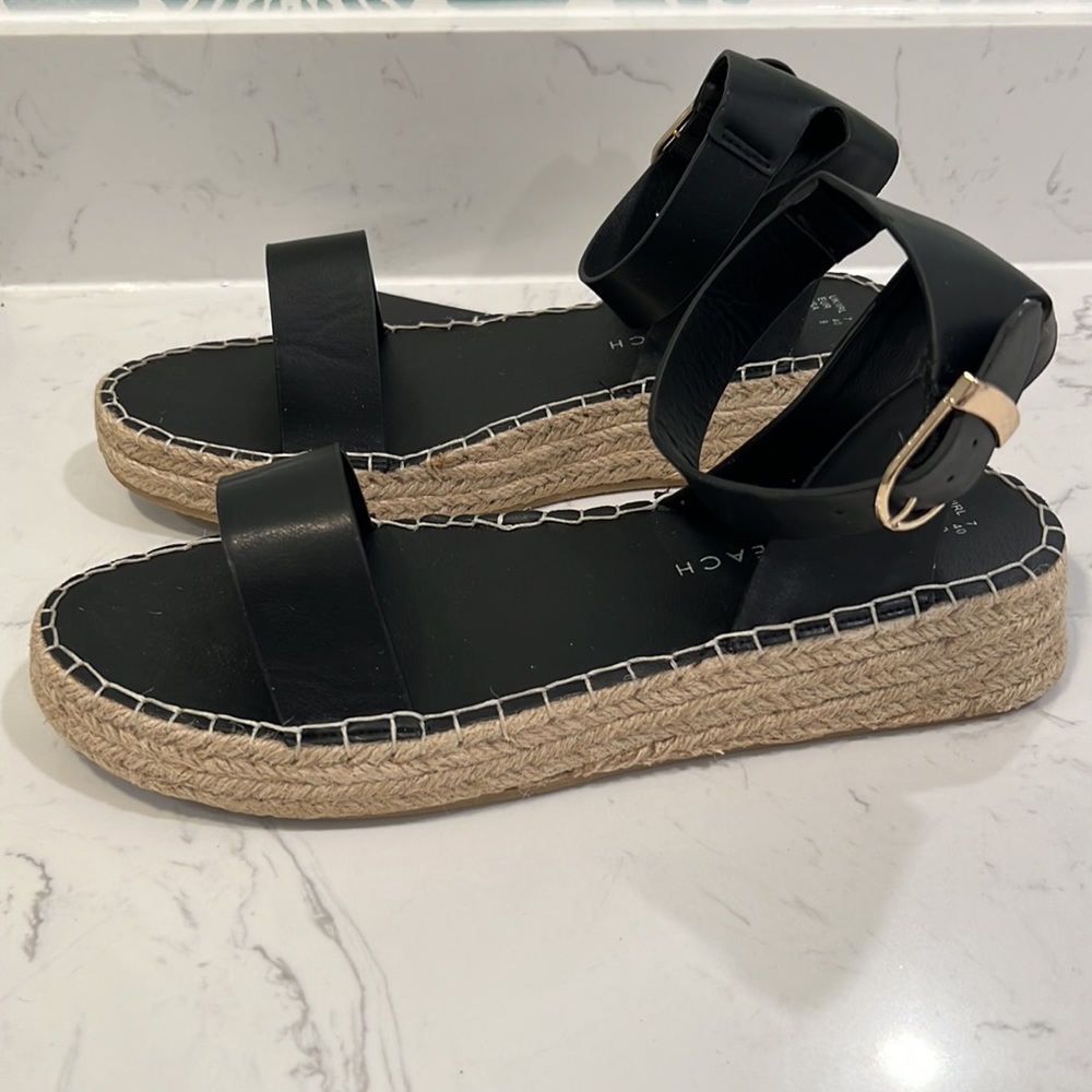 South beach spadrille wedge sandals - Picture 6 of 8